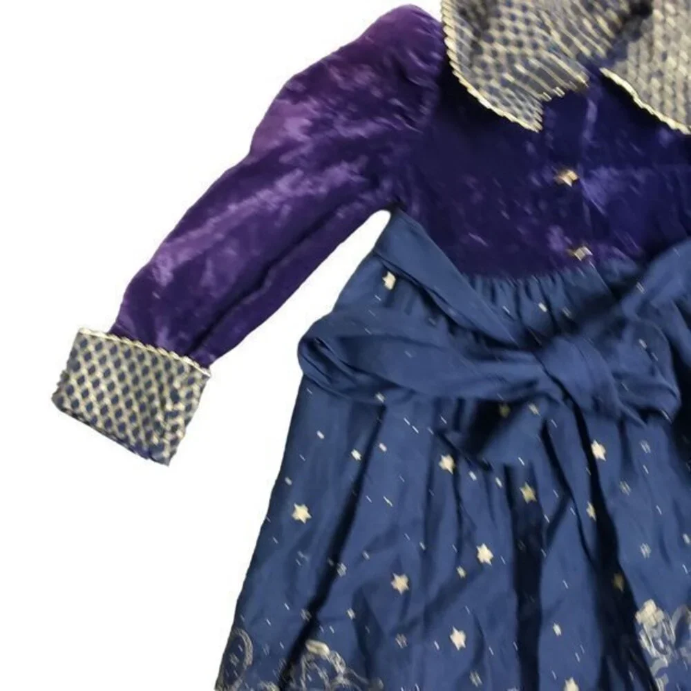 Vintage Daisy Kingdom Size 4 Velvet Tassels Windsor Dress RARE MADE IN‎ USA